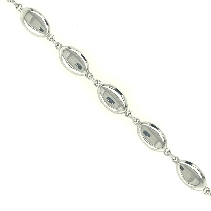 Flash Sale On Exquisite Jewelry – Don't Miss Out Oval Disc Design Bracelet - 14kt White Gold Flash Sale On Exquisite Jewelry – Don't Miss Out Oval Disc Design Bracelet - 14kt White Gold