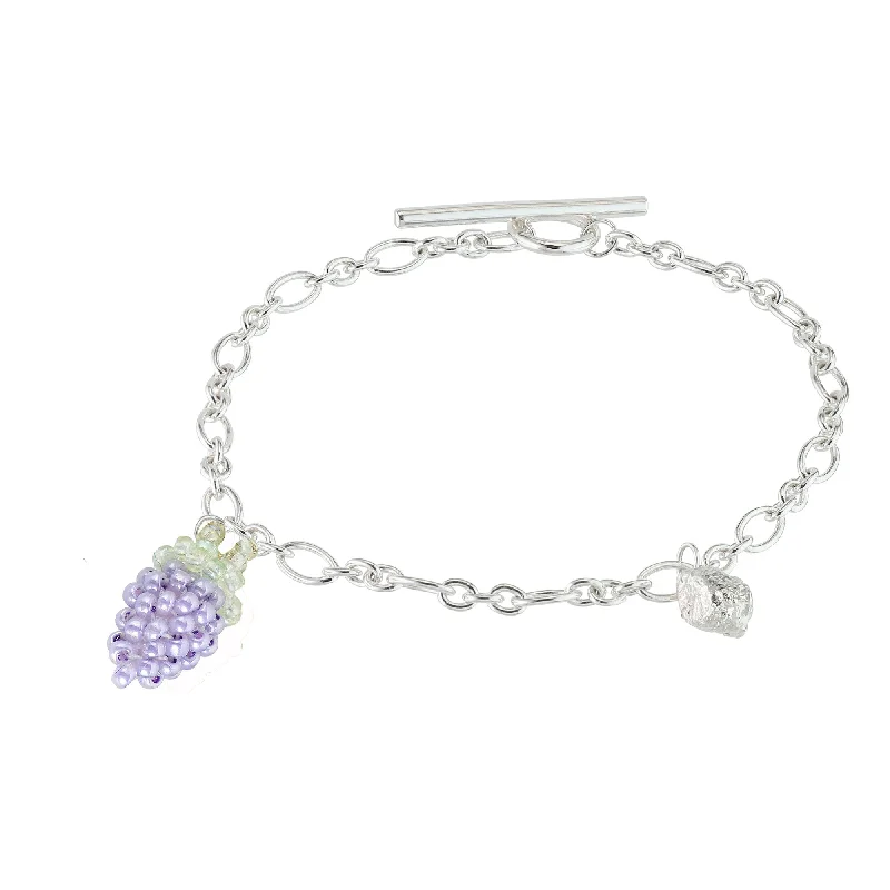 Trending Jewelry Now At Unbeatable Prices Blop and Grape Bracelet Silver, Purple Beads Trending Jewelry Now At Unbeatable Prices Blop and Grape Bracelet Silver, Purple Beads