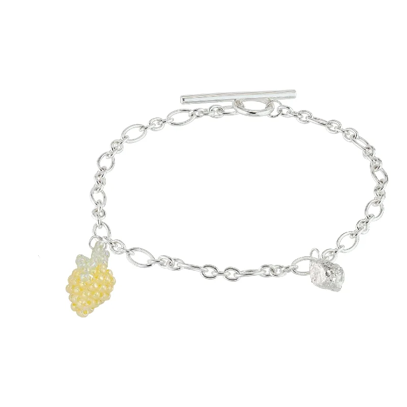 Affordable Luxury Jewelry – Style At A Great Price Blob and Lemon Bracelet Silver, Yellow Beads Affordable Luxury Jewelry – Style At A Great Price Blob and Lemon Bracelet Silver, Yellow Beads