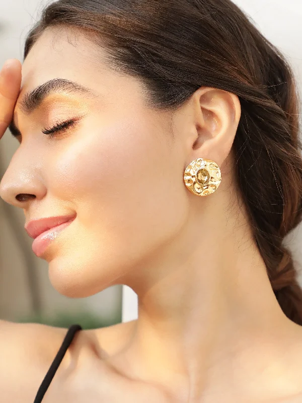 Elegant Jewelry At Unbeatable Prices – Shop Today Rubans Voguish Gold-Plated Kundan-Studded Circular Studs Earrings Elegant Jewelry At Unbeatable Prices – Shop Today Rubans Voguish Gold-Plated Kundan-Studded Circular Studs Earrings