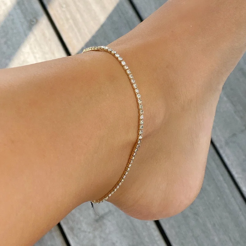 Timeless Jewelry At Special Discount Rates VERONICA CZ STONE ANKLET