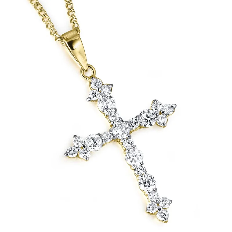 Shop High-Quality Jewelry At Jaw-Dropping Discounts Shimmering Cross Pendant