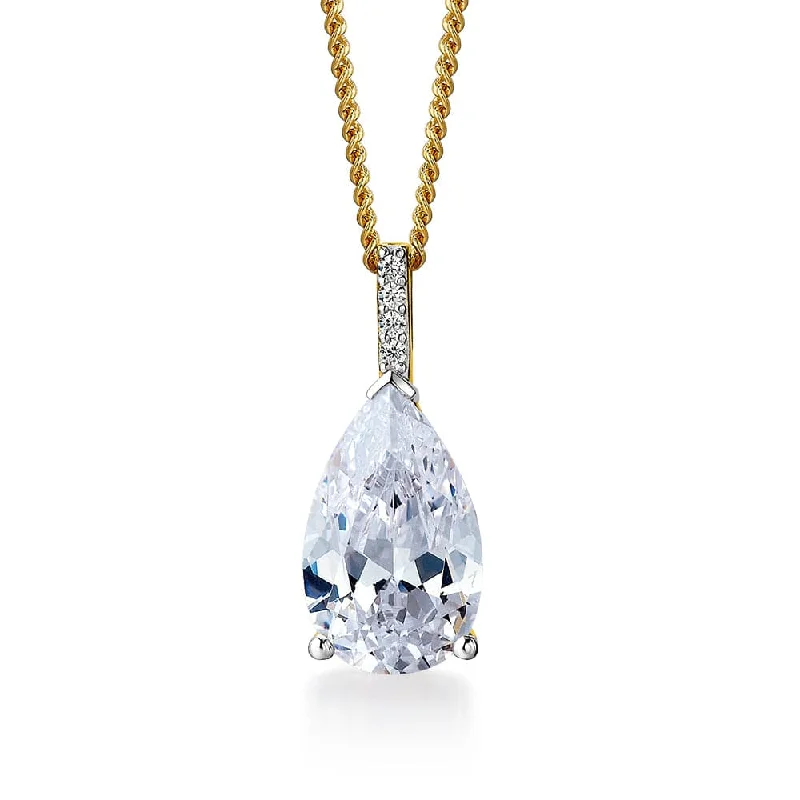 Elegant Jewelry At Unbeatable Prices – Shop Today Shining Pear Cut Pendant