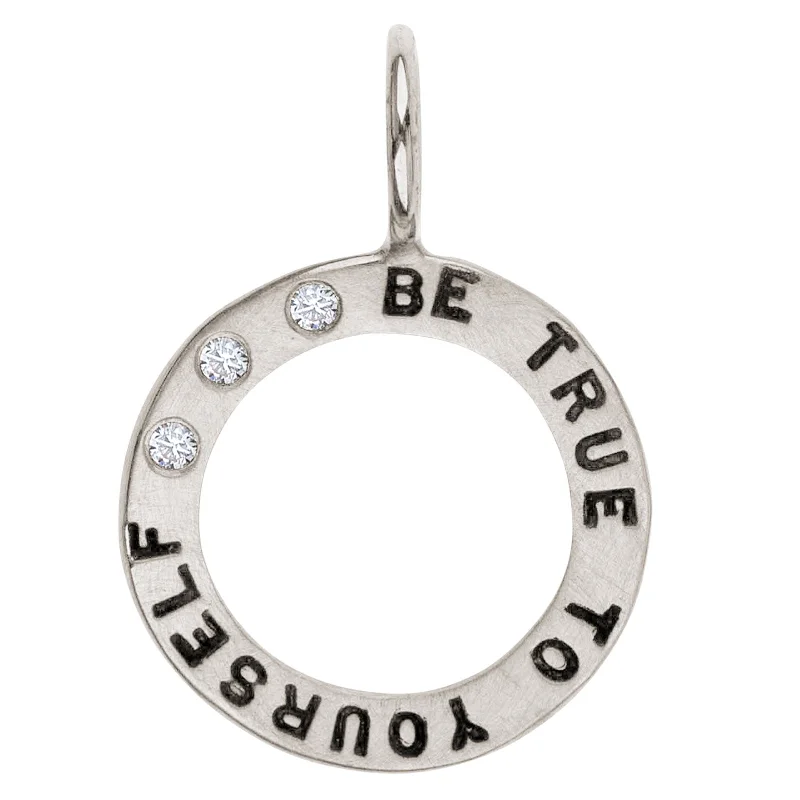 Jewelry Clearance Event – Stock Up Before It's Over Silver Be True to Yourself Open Circle Charm Jewelry Clearance Event – Stock Up Before It's Over Silver Be True to Yourself Open Circle Charm