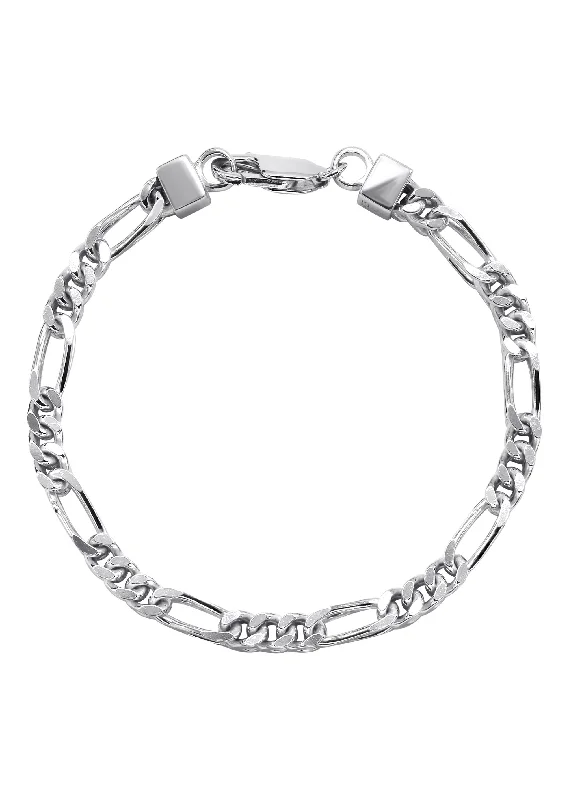 Must-Have Jewelry At Unbelievable Discounts Silver Figaro Franco Bracelet