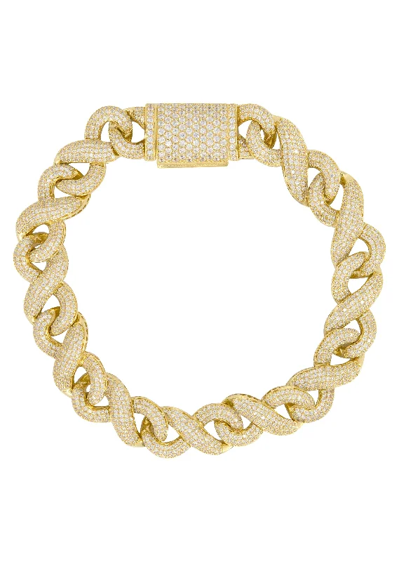 Accessorize For Less – Luxury Jewelry At Affordable Prices Silver Gold Ice Infinity Link Bracelet Accessorize For Less – Luxury Jewelry At Affordable Prices Silver Gold Ice Infinity Link Bracelet