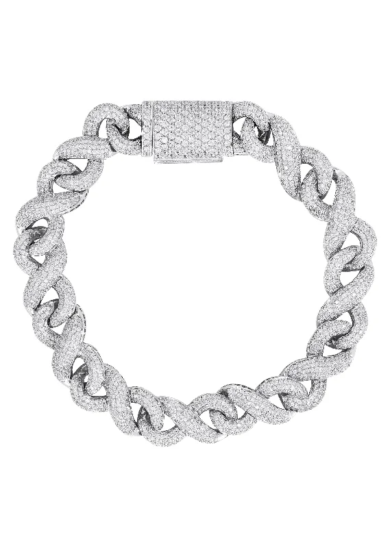 Once-A-Year Jewelry Sale – Grab Your Favorites Now Silver White Ice Infinity Link Bracelet Once-A-Year Jewelry Sale – Grab Your Favorites Now Silver White Ice Infinity Link Bracelet
