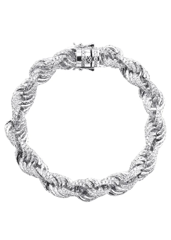 Elegant Necklaces And Bracelets At Limited-Time Offers Silver White Ice Rope