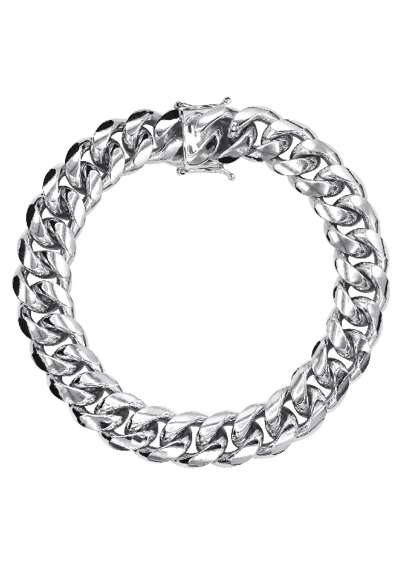 Get The Jewelry You Love At A Price You Love Silver White Miami Cuban Link Bracelet Get The Jewelry You Love At A Price You Love Silver White Miami Cuban Link Bracelet