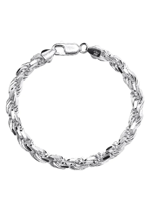 Final Call For Exquisite Jewelry At Reduced Rates Silver White Rope Bracelet