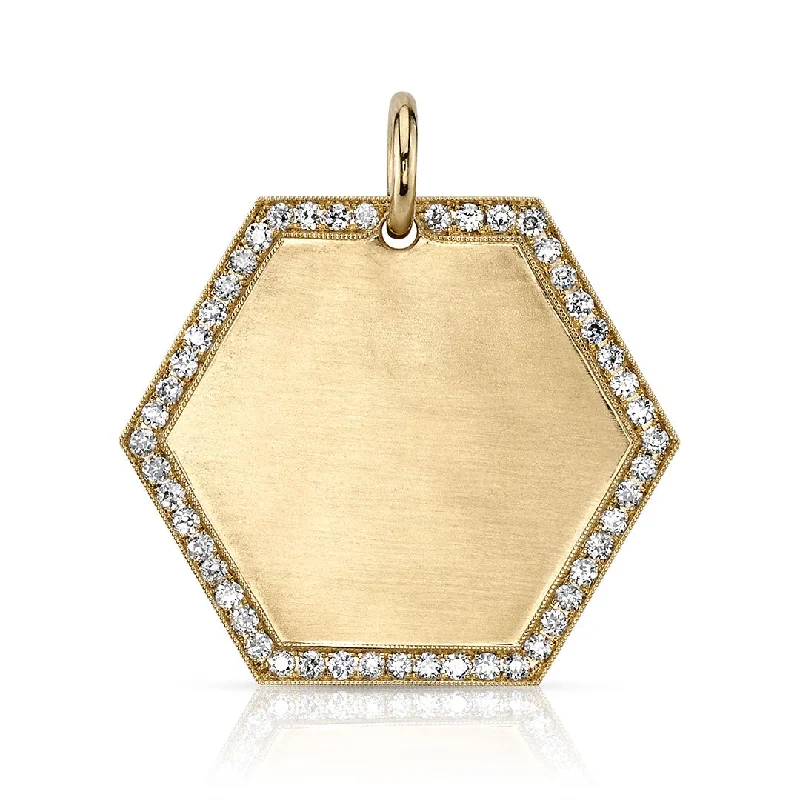 Shop Trending Jewelry With Exclusive Savings Single Stone Josephine Pavé Pendant 30mm