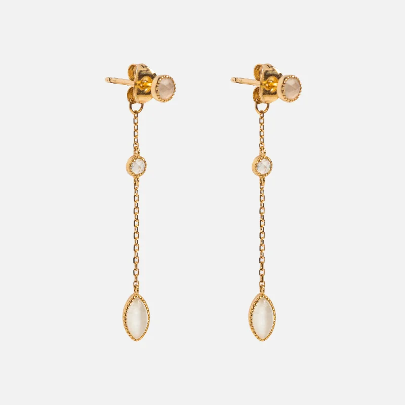 Elegant Designs, Unbeatable Discounts – Shop Jewelry Now Solid Gold 9 Lives Cats Eye Moonstone Drop Earrings Elegant Designs, Unbeatable Discounts – Shop Jewelry Now Solid Gold 9 Lives Cats Eye Moonstone Drop Earrings