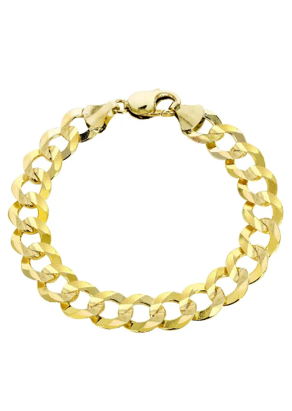 Exclusive Jewelry Offers – Shine For Less Solid Mens Cuban Curb Link Bracelet 10K/14K Yellow Gold Exclusive Jewelry Offers – Shine For Less Solid Mens Cuban Curb Link Bracelet 10K/14K Yellow Gold