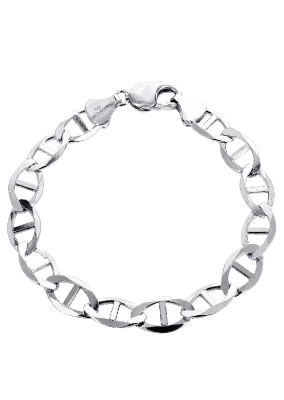 Affordable Luxury Jewelry For Every Occasion Solid Mens Mariner Bracelet 10K/14K White Gold Affordable Luxury Jewelry For Every Occasion Solid Mens Mariner Bracelet 10K/14K White Gold