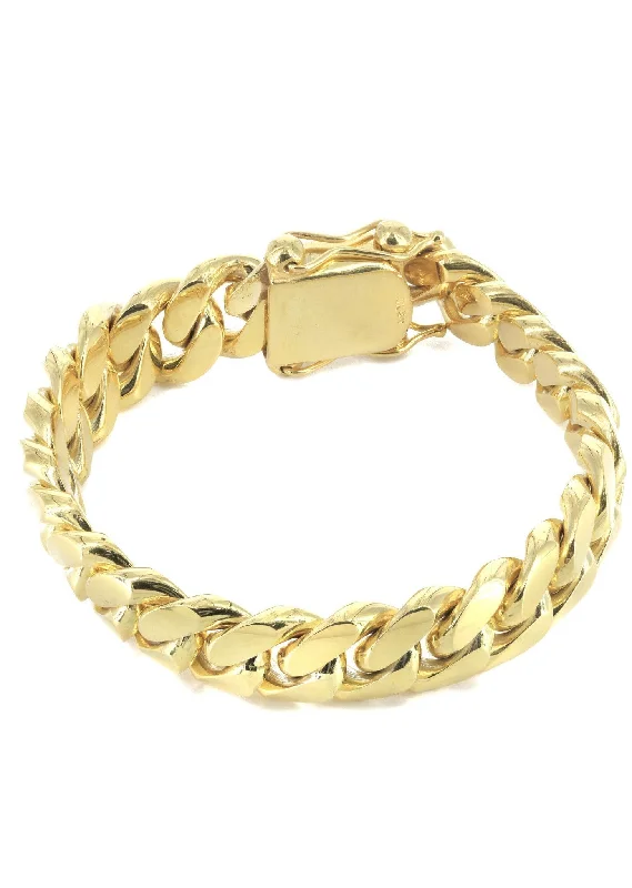 Bestselling Jewelry Now On Sale – Elevate Your Look Solid Mens Miami Cuban Link Bracelet 10K/14K Yellow Gold Bestselling Jewelry Now On Sale – Elevate Your Look Solid Mens Miami Cuban Link Bracelet 10K/14K Yellow Gold