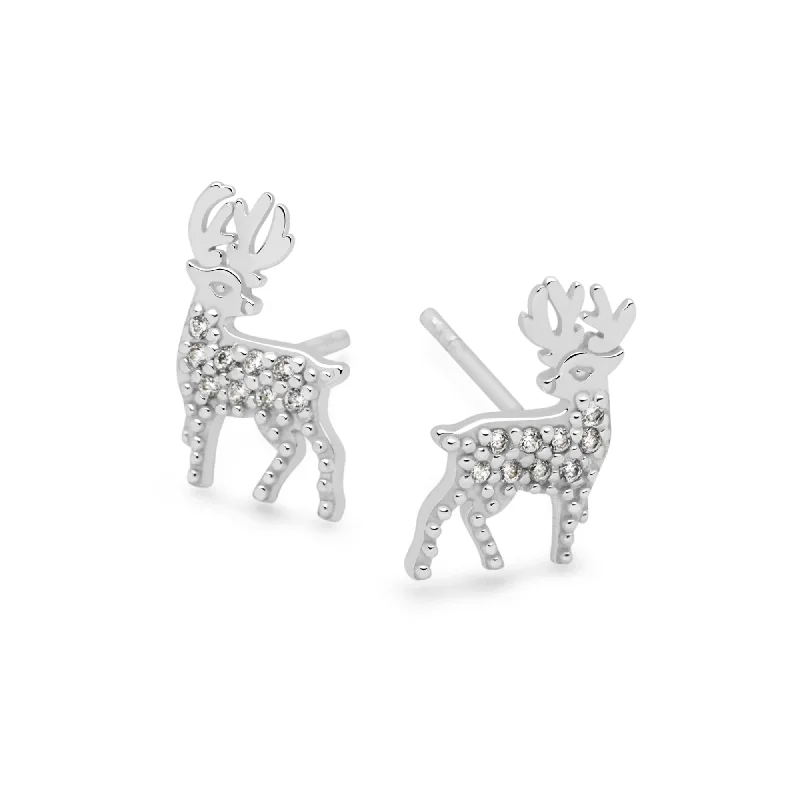 Flash Deals On Fine Jewelry – Shop Before It's Gone Sparkling Reindeer Studs
