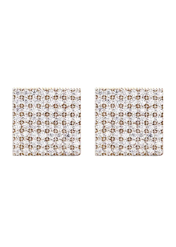 Modern Jewelry At Exclusive Discounts – Shop Today 10K Square Gold Earrings For Men | Appx 1/2 Inches Wide Modern Jewelry At Exclusive Discounts – Shop Today 10K Square Gold Earrings For Men | Appx 1/2 Inches Wide