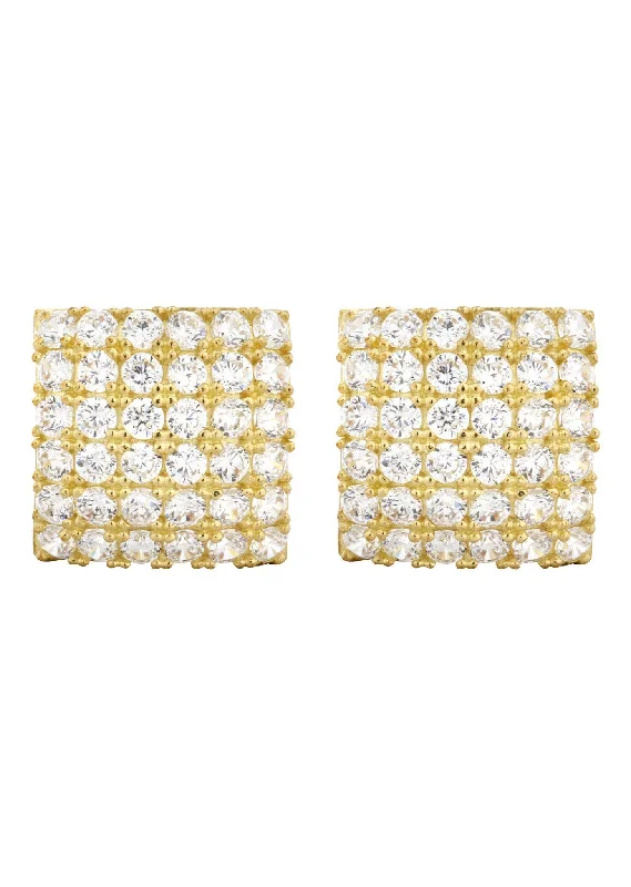 Personalized Jewelry Sale – Unique Pieces At Great Prices 10K Square Gold Earrings For Men | Appx 1/2 Inches Wide Personalized Jewelry Sale – Unique Pieces At Great Prices 10K Square Gold Earrings For Men | Appx 1/2 Inches Wide