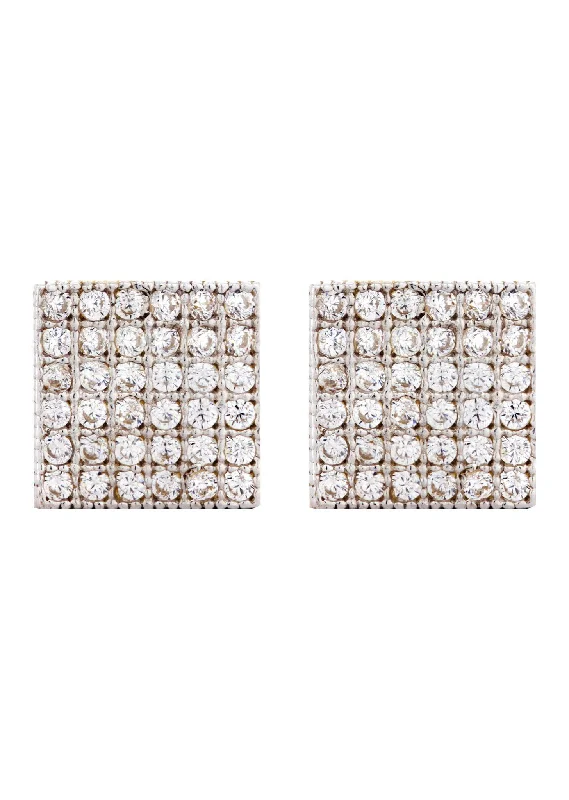 Limited-Time Offer On Elegant Jewelry Pieces 10K Square Gold Earrings For Men | Appx 3/8 Inches Wide Limited-Time Offer On Elegant Jewelry Pieces 10K Square Gold Earrings For Men | Appx 3/8 Inches Wide