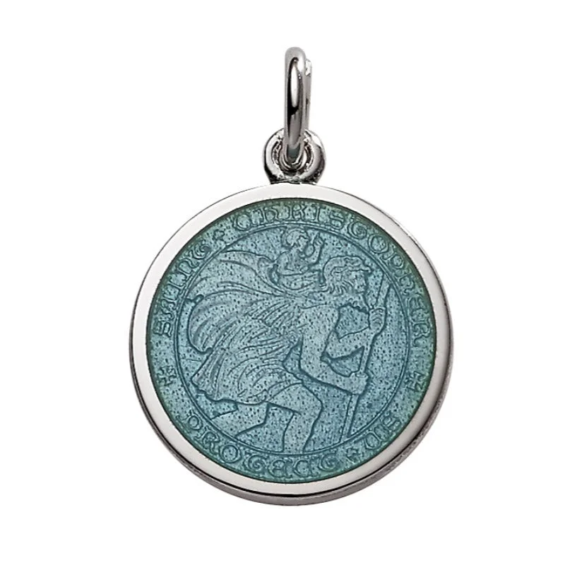 Buy More, Save More On Stunning Jewelry Pieces Sterling Silver Enamel St. Christopher Medal Pendant Buy More, Save More On Stunning Jewelry Pieces Sterling Silver Enamel St. Christopher Medal Pendant