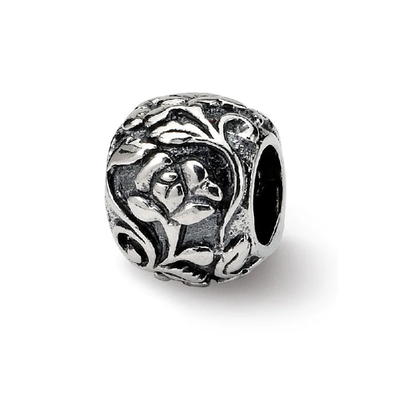 Your Dream Jewelry At Dream Prices – Shop Now Sterling Silver Flower and Vine Bead Charm Your Dream Jewelry At Dream Prices – Shop Now Sterling Silver Flower and Vine Bead Charm