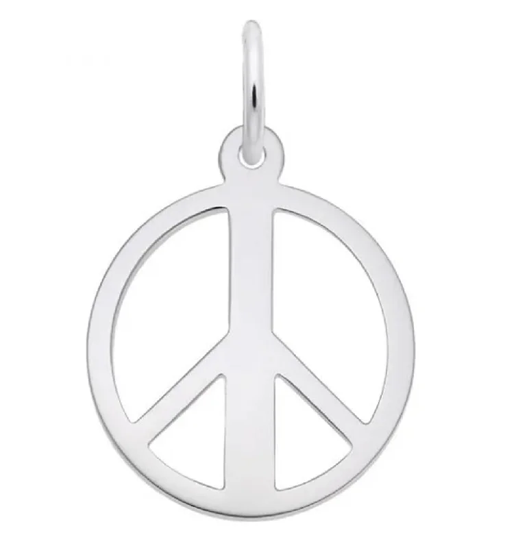Discounted Jewelry For A Glamorous Look Sterling Silver Peace Sign Charm