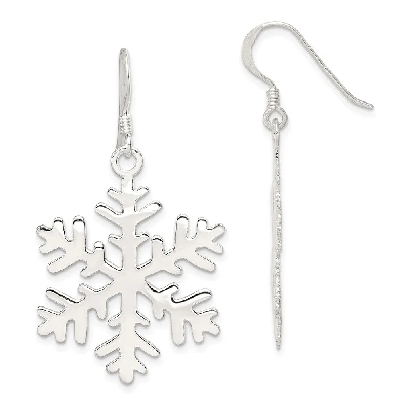 Luxury Meets Affordability – Jewelry Sale Now Live Sterling Silver Polished and Full Snowflake Dangle Earrings - 1 Inch Luxury Meets Affordability – Jewelry Sale Now Live Sterling Silver Polished and Full Snowflake Dangle Earrings - 1 Inch