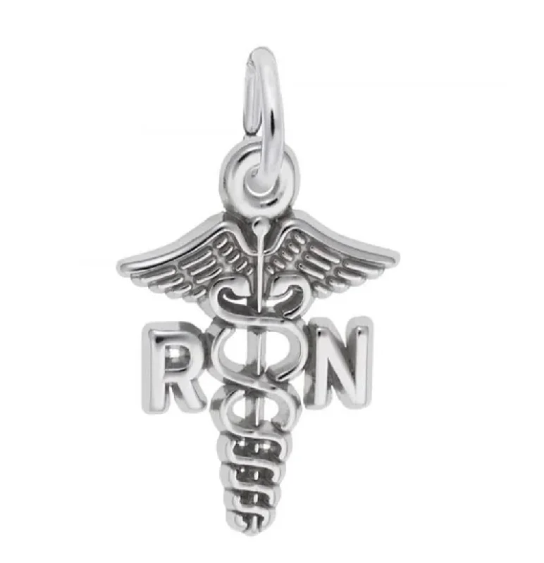 Shop Stylish Jewelry Now And Save Big Sterling Silver RN Caduceus Charm