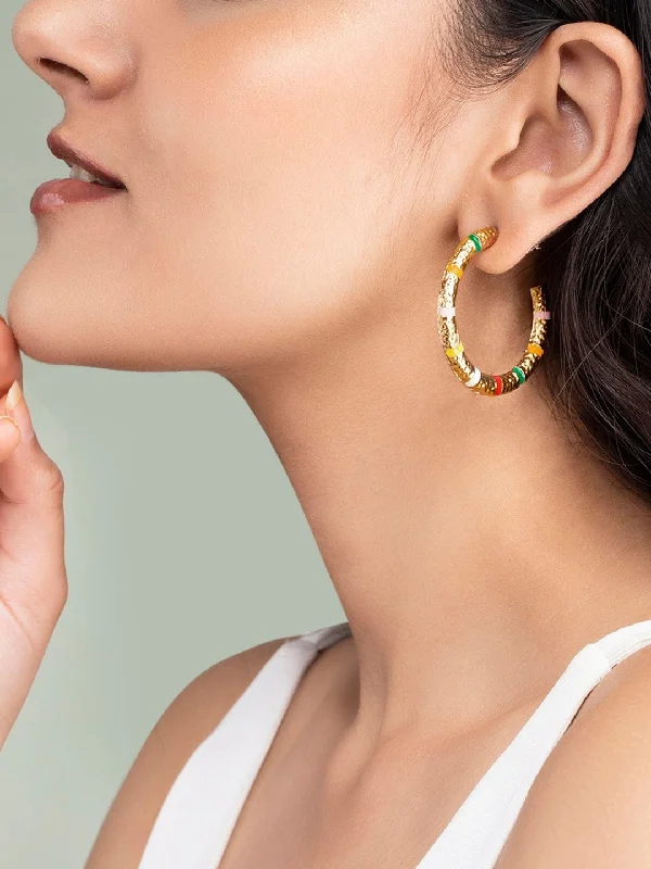 Shop Fine Jewelry With Amazing Deals Tokyo Talkies X Rubans Multi Coloured Hoop Earrings Shop Fine Jewelry With Amazing Deals Tokyo Talkies X Rubans Multi Coloured Hoop Earrings