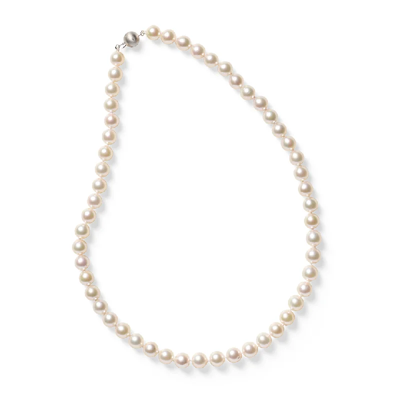 Shop Jewelry That Shines Without The High Price 8mm Baroque White Akoya Pearl Necklace Shop Jewelry That Shines Without The High Price 8mm Baroque White Akoya Pearl Necklace