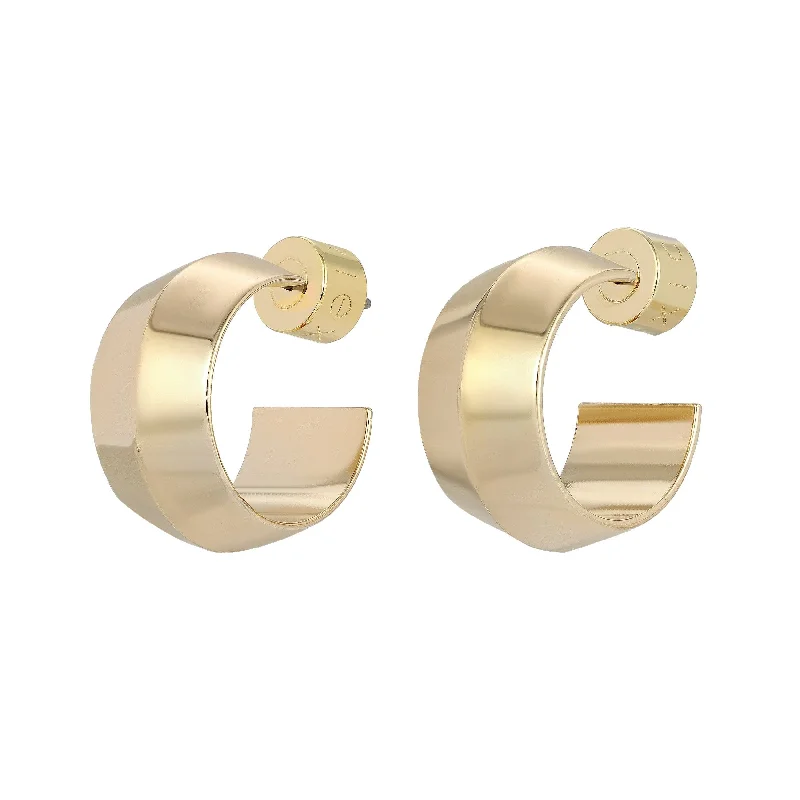Premium Jewelry, Premium Discounts – Act Fast Wide Peak Huggie Hoops