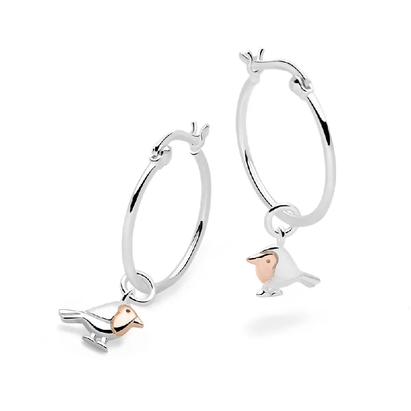 Glamorous Jewelry, Glamorous Deals – Shop Now Winter Robin Charm Hoops