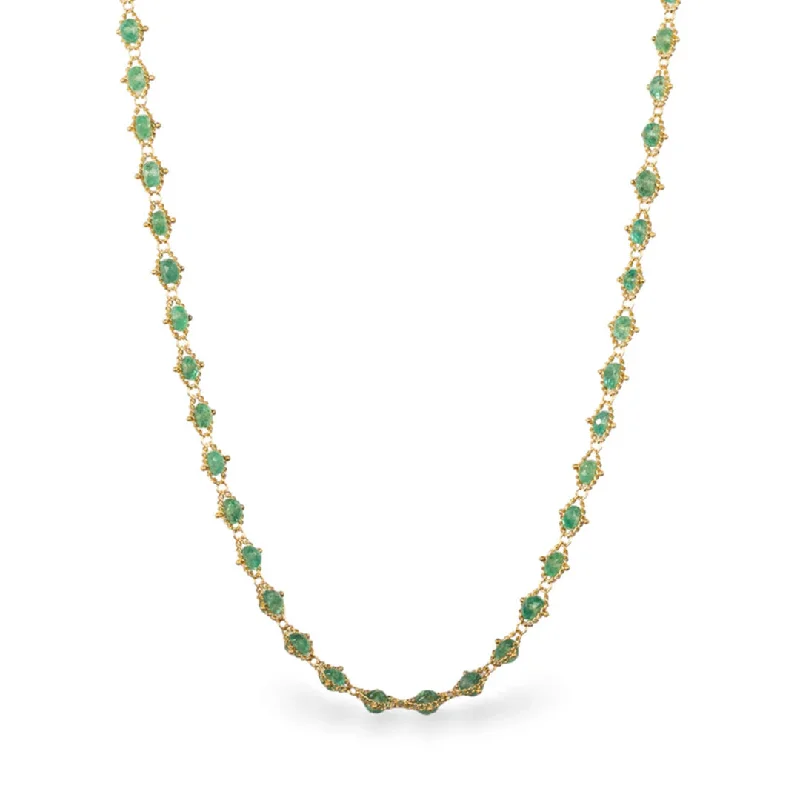 Last Chance To Grab Your Favorite Jewelry At A Discount Emerald Woven Necklace