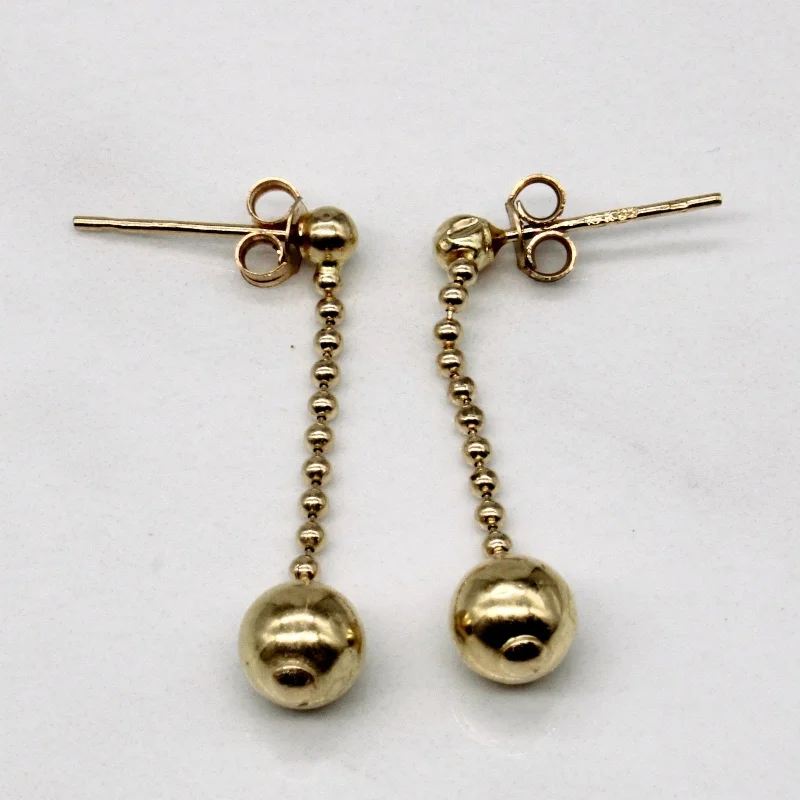 Unmissable Jewelry Clearance – Final Reductions 10k Yellow Gold Ball Chain Earrings Unmissable Jewelry Clearance – Final Reductions 10k Yellow Gold Ball Chain Earrings