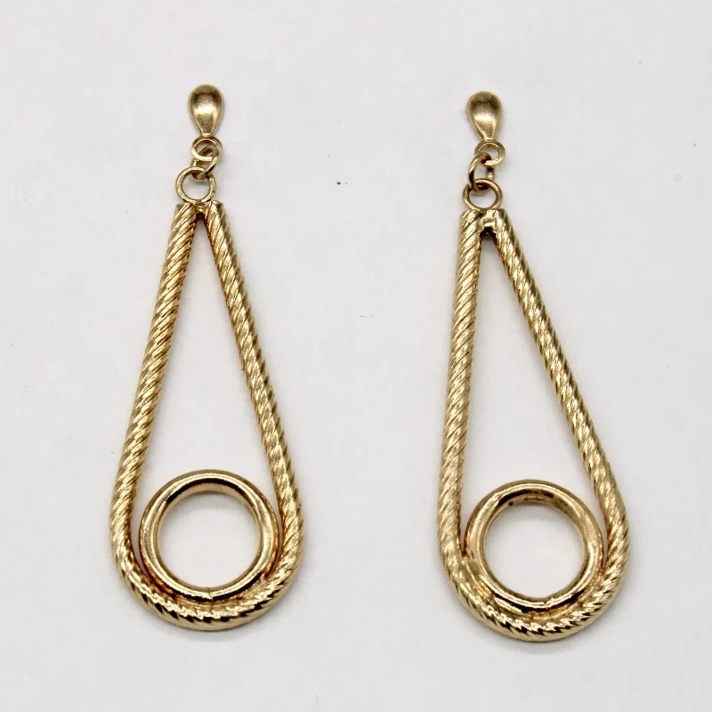 Best Jewelry Sale Prices – Limited-Time Offer 10k Yellow Gold Drop Earrings