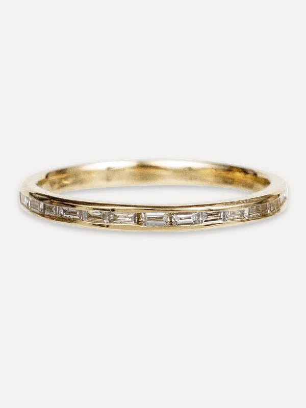 Make Your Outfit Shine With Discounted Jewelry 14K Channel Set Stacking Band
