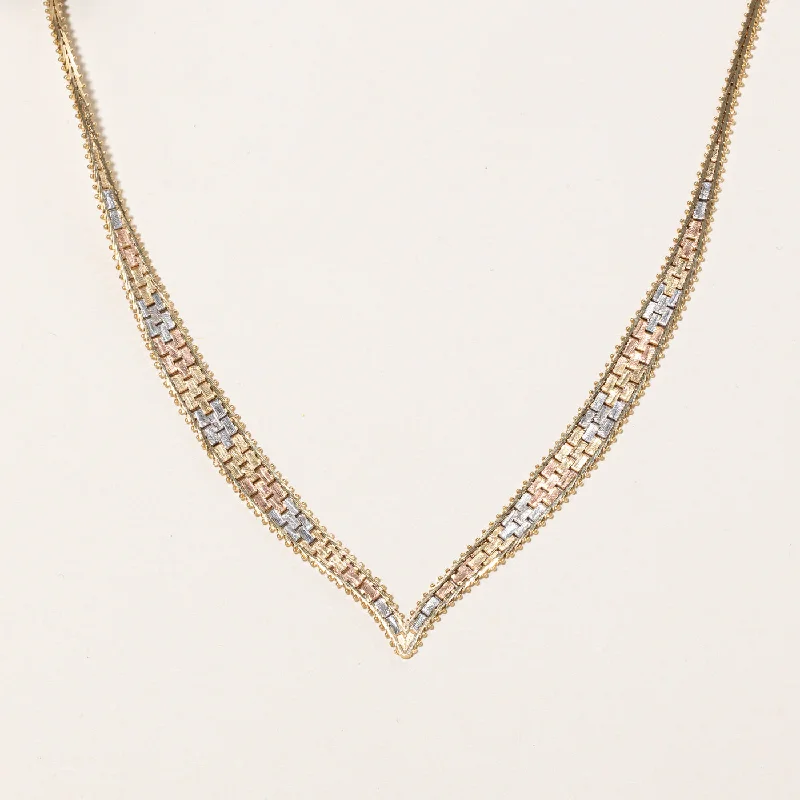 Premium Jewelry At Promotional Prices – Shine Today 14k Tri Tone Gold Necklace | 16" | Premium Jewelry At Promotional Prices – Shine Today 14k Tri Tone Gold Necklace | 16" |