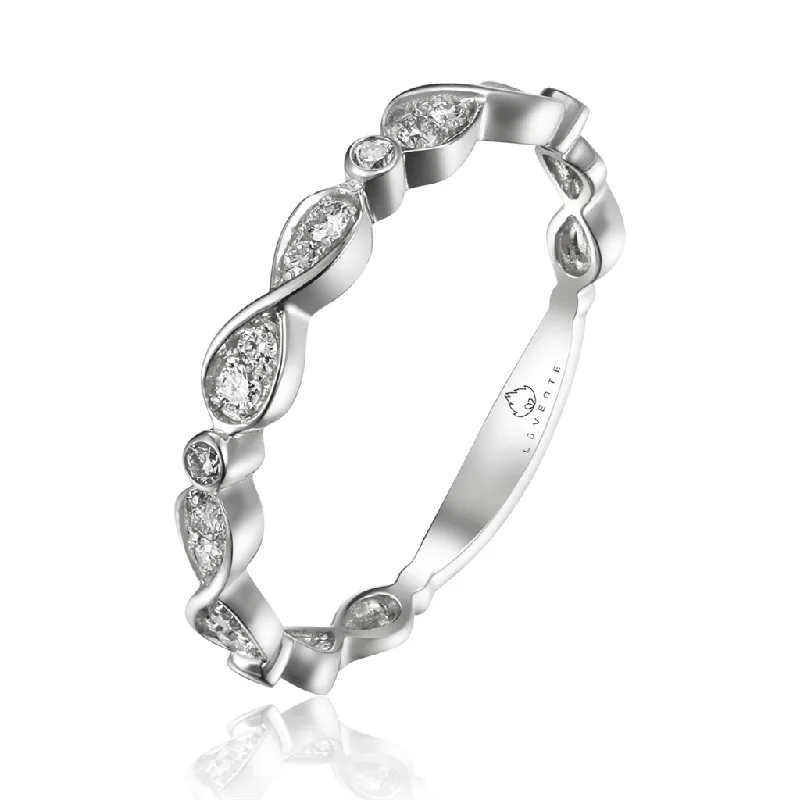 Flash Sale On Exquisite Jewelry – Don't Miss Out 14K White Gold Infinity Diamond Stackable Ring Flash Sale On Exquisite Jewelry – Don't Miss Out 14K White Gold Infinity Diamond Stackable Ring
