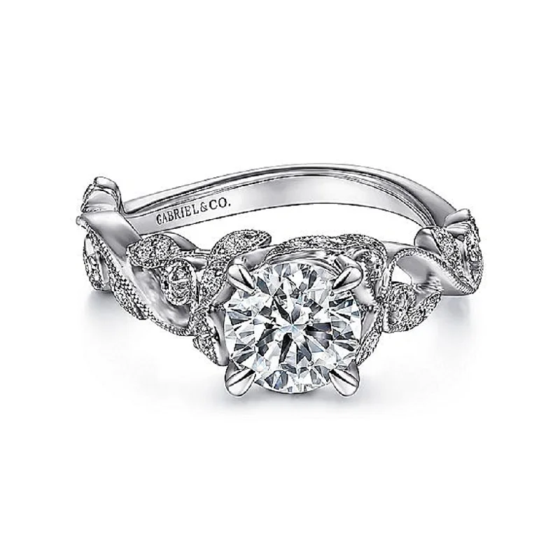 Holiday Jewelry Sale – Perfect Gifts At Great Prices 14K White Gold 'Martedi' Free Form Round Natural Diamonds Engagement Ring Holiday Jewelry Sale – Perfect Gifts At Great Prices 14K White Gold 'Martedi' Free Form Round Natural Diamonds Engagement Ring
