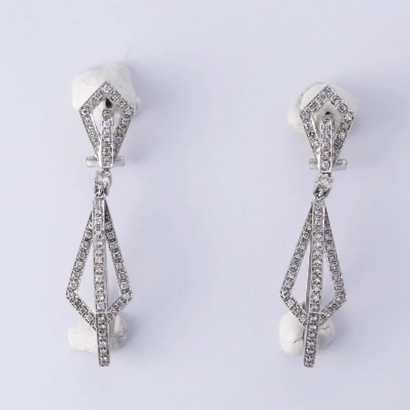 Buy More, Save More – Special Jewelry Discounts 14k White Gold Diamonds Earrings | 1.20 ctw Buy More, Save More – Special Jewelry Discounts 14k White Gold Diamonds Earrings | 1.20 ctw