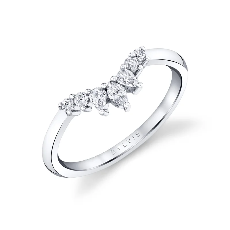 Limited-Time Jewelry Sale – Elegant Styles At Less 14K Yellow Gold Curved Natural Diamonds Band Limited-Time Jewelry Sale – Elegant Styles At Less 14K Yellow Gold Curved Natural Diamonds Band