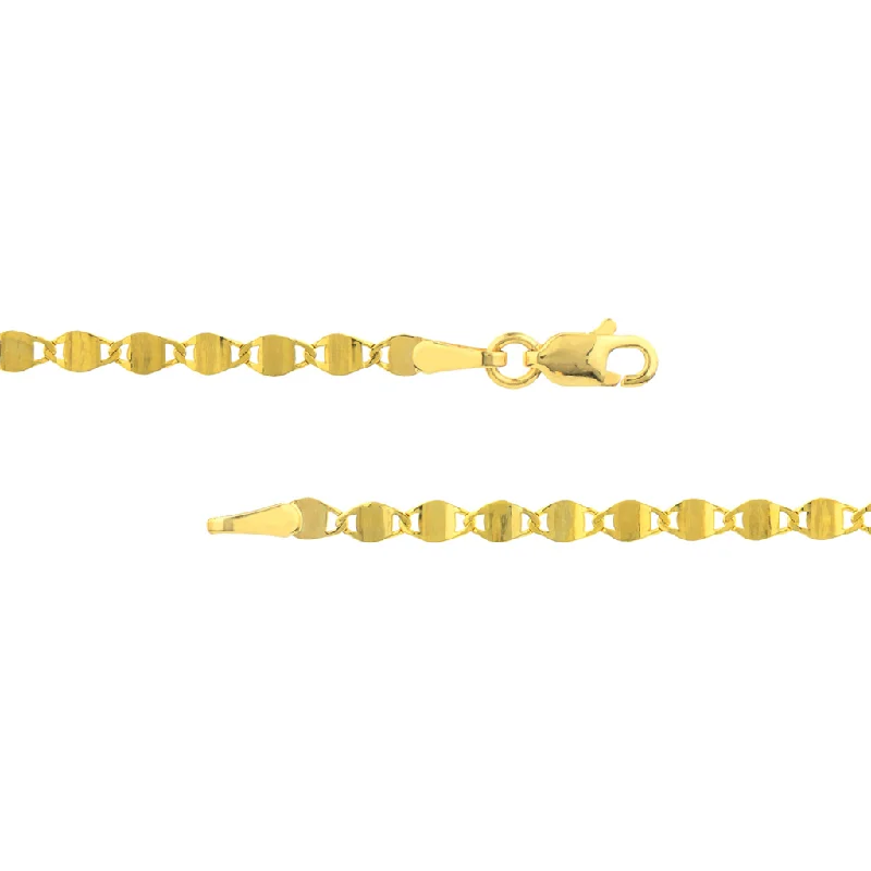 Personalized Jewelry At Special Discount Rates 14K Yellow Gold Diamond Cut Valentino Bracelet Personalized Jewelry At Special Discount Rates 14K Yellow Gold Diamond Cut Valentino Bracelet