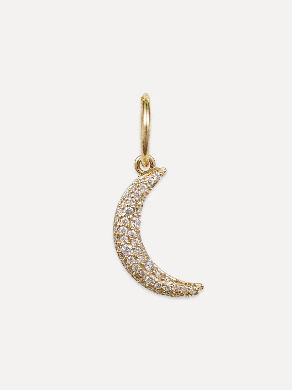 Shop Fine Jewelry With Amazing Deals 14K Diamond Double-Sided Crescent Moon Charm