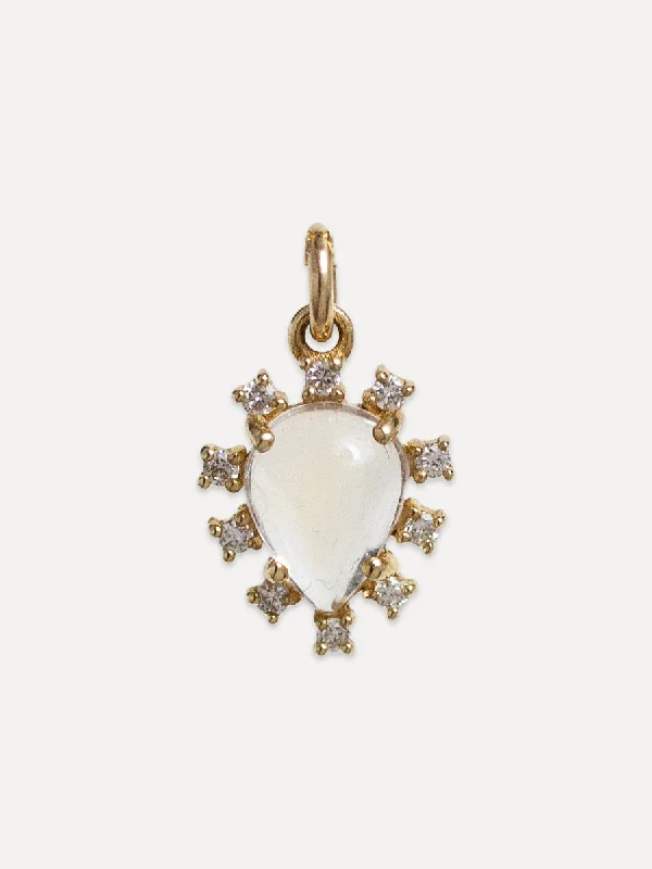 Exclusive Jewelry Sale Event – Shop Now 14K Diamond & Moonstone Drop Charm