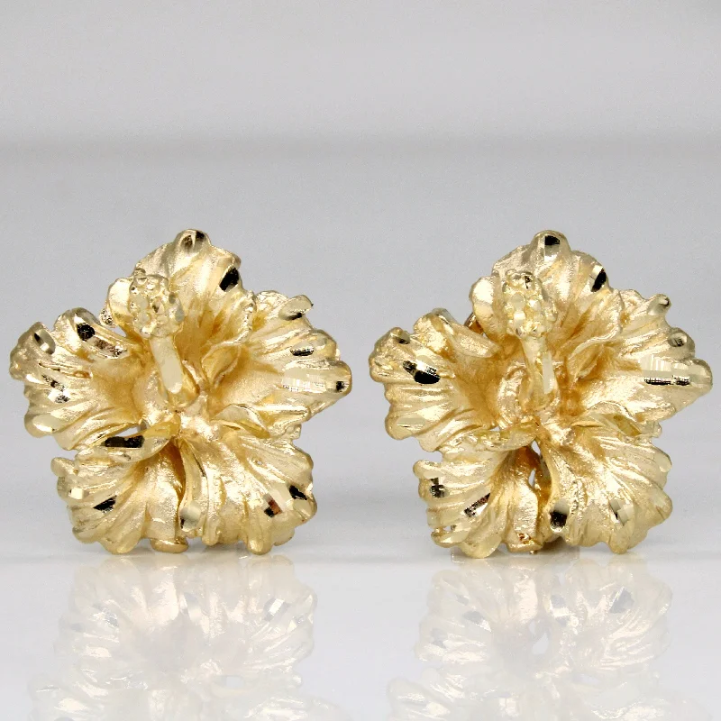 Best Jewelry Deals – Premium Quality At Exclusive Discounts 14k Yellow Gold Flower Earrings