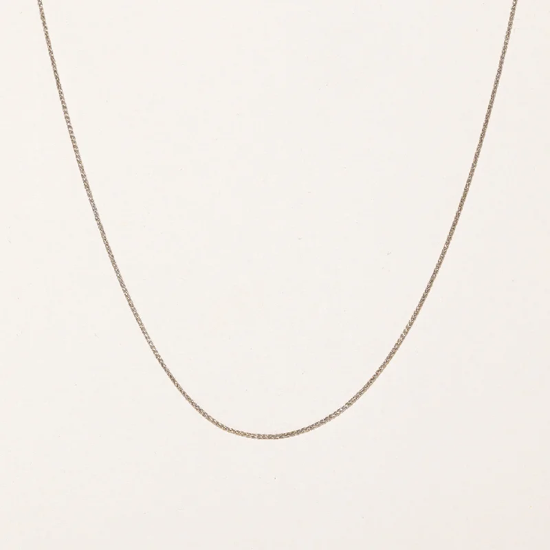 Buy More, Save More On Stunning Jewelry Pieces 18k White Gold Wheat Chain | 18" |