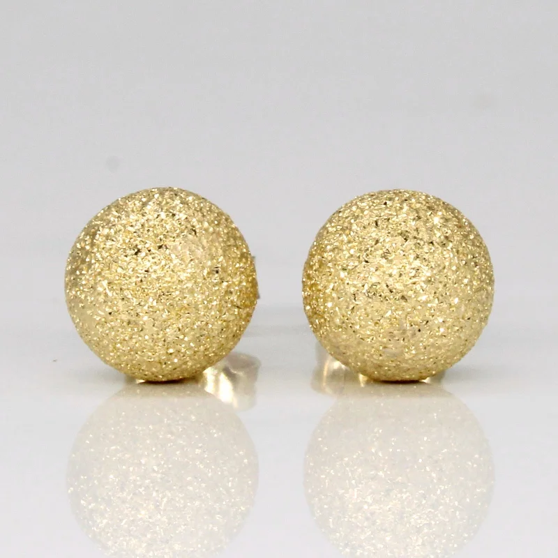 Premium Diamond Jewelry At Once-In-A-Lifetime Discounts 18k Yellow Gold Brushed Finish Earrings
