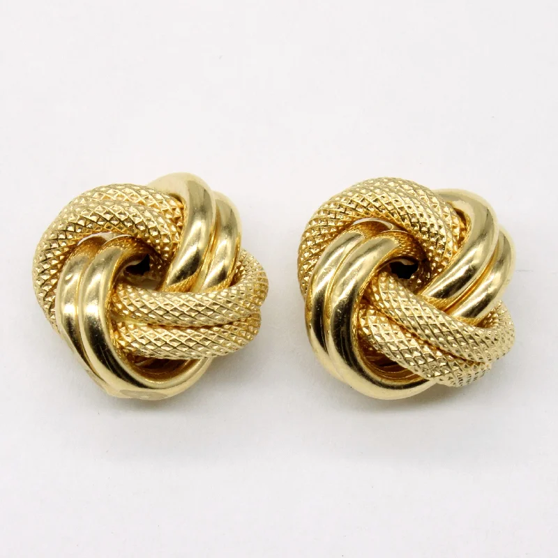 Jewelry Sale Bonanza – Grab Your Sparkle Now 18k Yellow Gold Knot Earrings