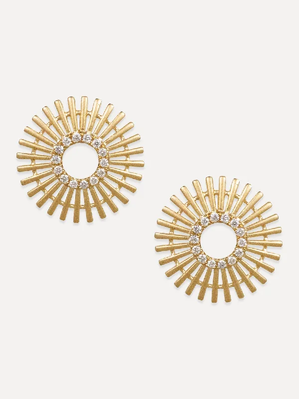 Flash Jewelry Sale – Get Stunning Pieces At Low Prices 18K Satin Starburst Studs