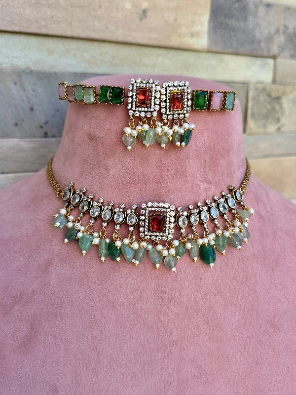 The Biggest Jewelry Sale Of The Year Is Here 4-1 Kundan Choker with Pastel Beads